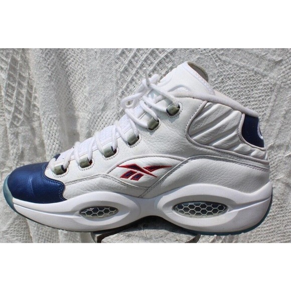 Size 11.5 - Reebok Question Mid 2016 White - Picture 4 of 11